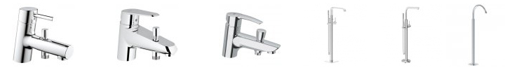 Монтаж смесителей Grohe для ванной на одно отверстие Монтаж смесителей Grohe для ванной на одно отверстие