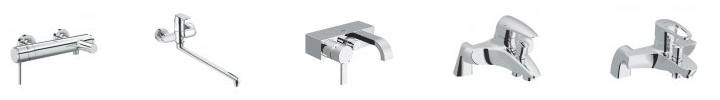 Монтаж смесителей Grohe для ванной на два отверстия Монтаж смесителей Grohe для ванной на два отверстия